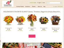 Tablet Screenshot of inglewoodparkflowershop.com
